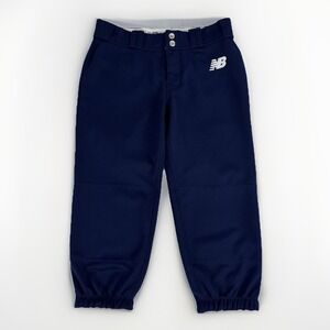 New Balance Men's Small Athletic Navy Blue Baseball Knicker Pants Double Knee